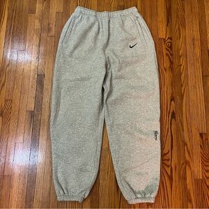 SUPREME X NIKE HEATHER GREY CUFFED SWEATPANTS